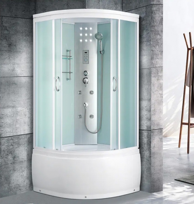 G3 半透明玻璃高盆扇形整体淋浴房